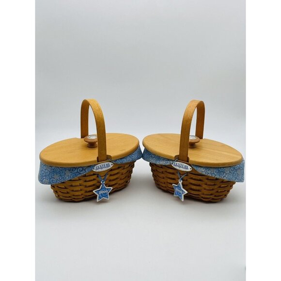 Longaberger Century Celebration Collectors Club/2000 Cheers Basket Lot - Picture 1 of 9